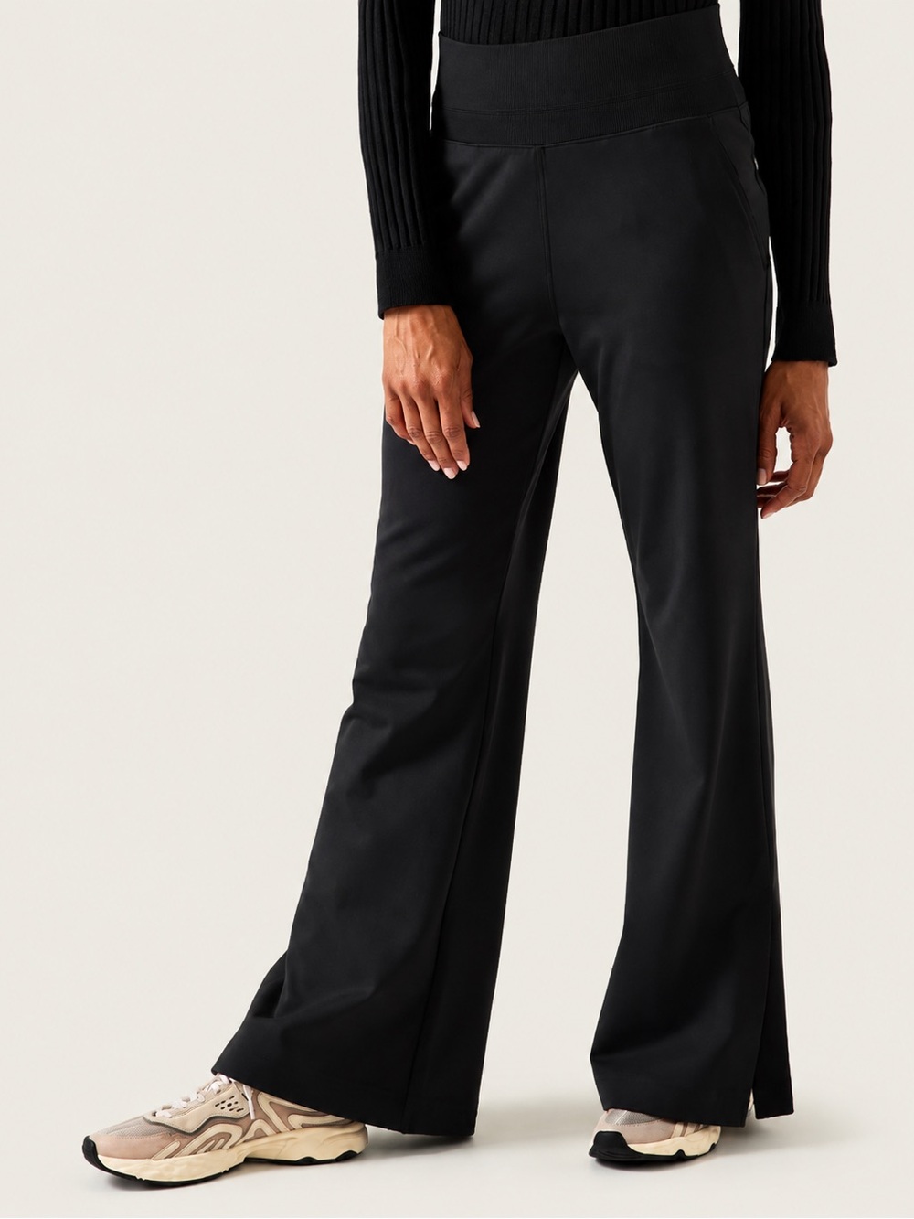 Athleta Venice Flare Pant Side Slit Size XS Black - Picture 3 of 15